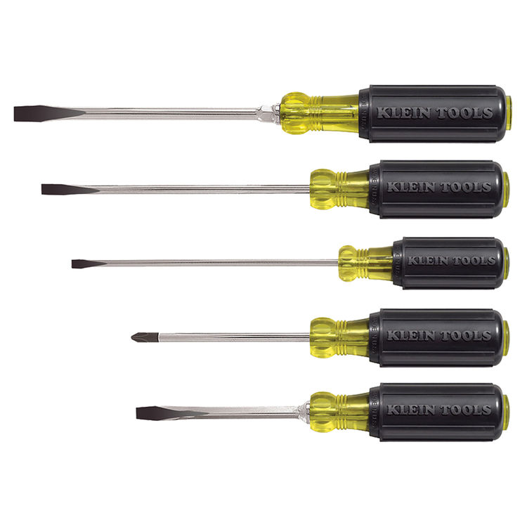 KLEIN 85075 5 PIECE CUSHION-GRIP SCREWDRIVER SET