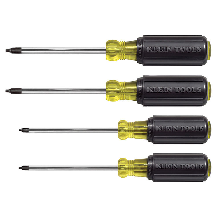 KLEIN 85664 4 PIECE SQUARE RECESS SCREWDRIVER SET