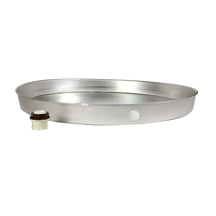 24" Water Heater Pan, Round, Aluminum