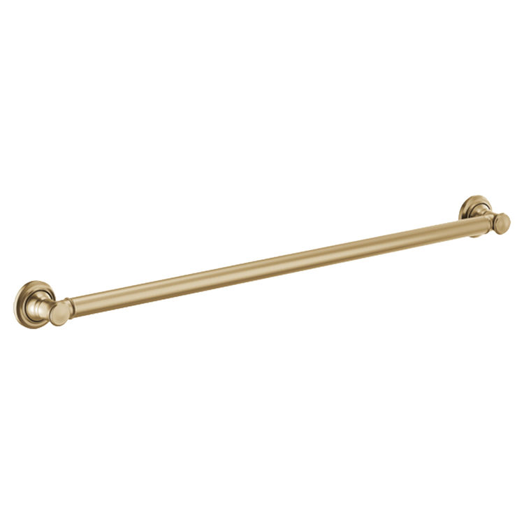 Brizo Classic 36" Grab Bar, ADA-Compliant, Concealed Mounting, Brilliance Luxe Gold - 693610-GL