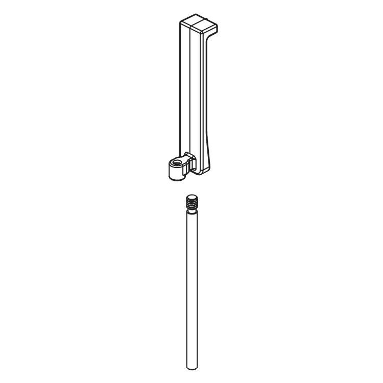 Brizo Levoir Finial and Lift Rod for Single-Handle Lavatory Faucet, Brilliance Luxe Steel - RP100205SL