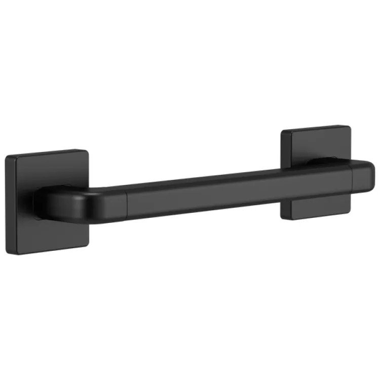 Delta 12" Modern Angular Decorative Grab Bar, ADA-Compliant, Concealed Mounting, Matte Black - 41912-B