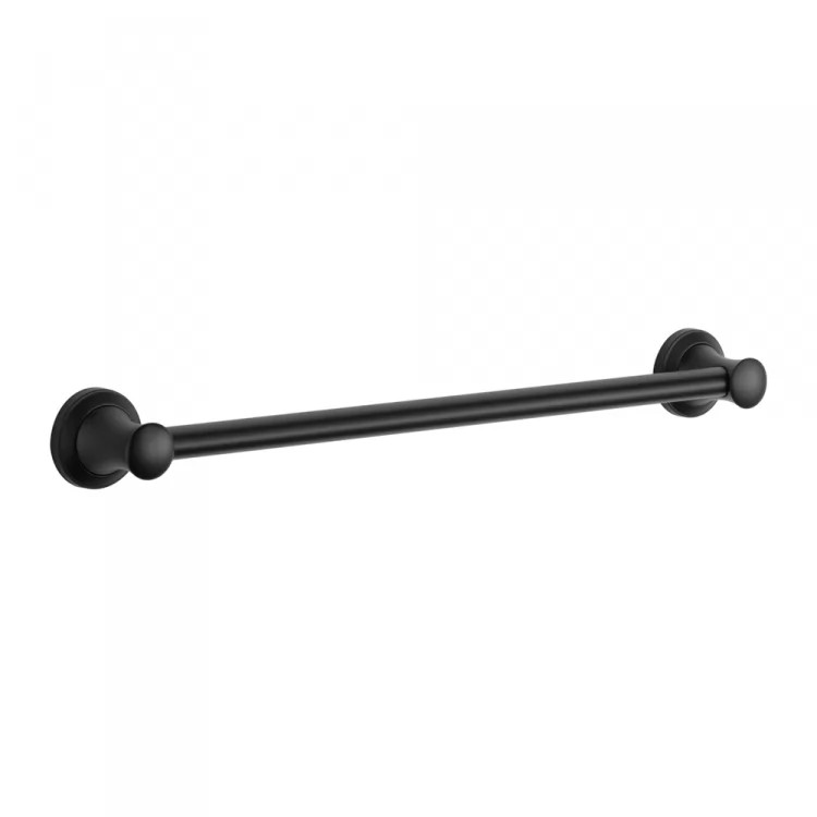 Delta 24" Transitional Round Decorative Grab Bar, ADA-Compliant, Concealed Mounting, Matte Black - 41724-BL