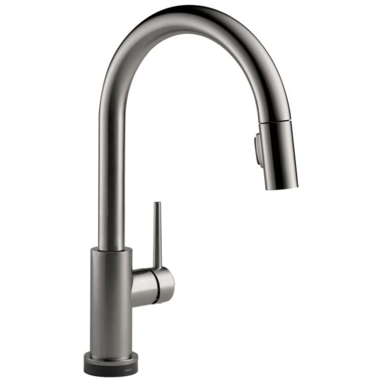 Delta Trinsic Single-Handle Black Stainless Pull-Down Kitchen Faucet, 1.8 GPM, Lever Handle, Diamond Seal Technology, ADA, Touch2O - 9159T-KS-DST