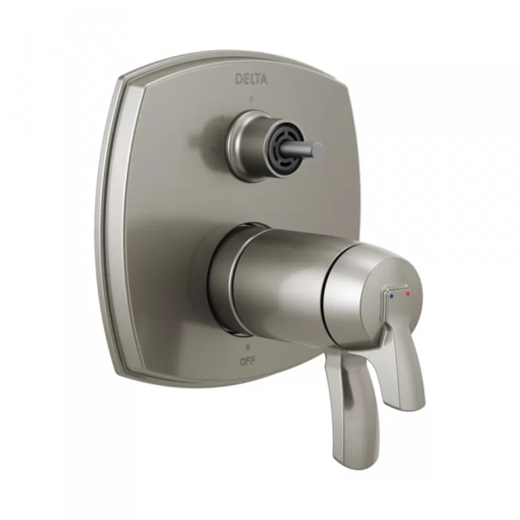 Delta Stryke TempAssure 17T Series Two-Handle Valve Trim w/ 3-Function Diverter, Less Handle, Stainless Steel - T27T876-SSLHP