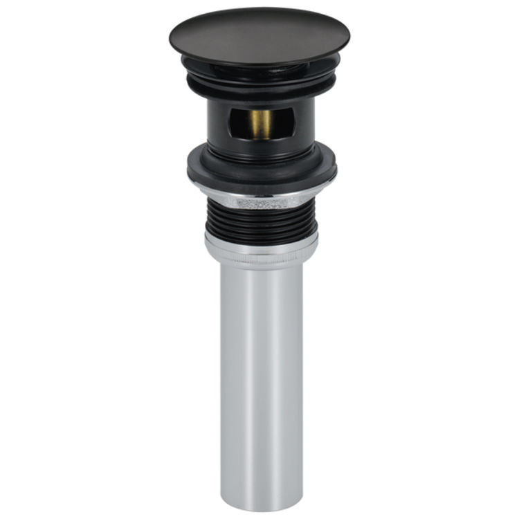 Delta Push Pop-up with Overflow, Matte Black - 72173-BL
