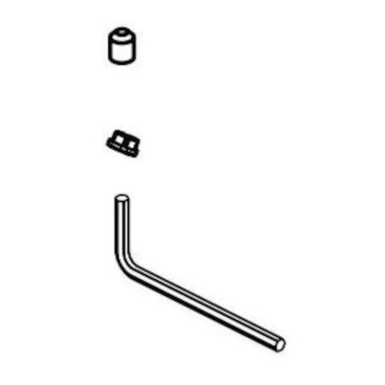 Delta Stryke 1/4in Stainless Set Screw and Button for 14S Series Tub Filler - RP100375SS