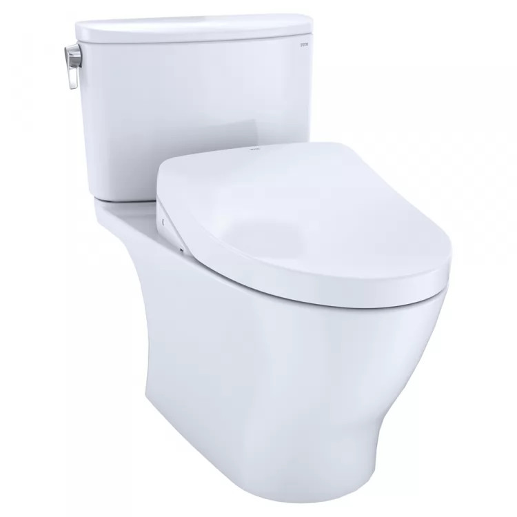 TOTO Nexus WASHLET+ Two-Piece Toilet with S500e Bidet Seat, 1.28/0.8 GPF, Cotton White - MW4423046CEFG#01