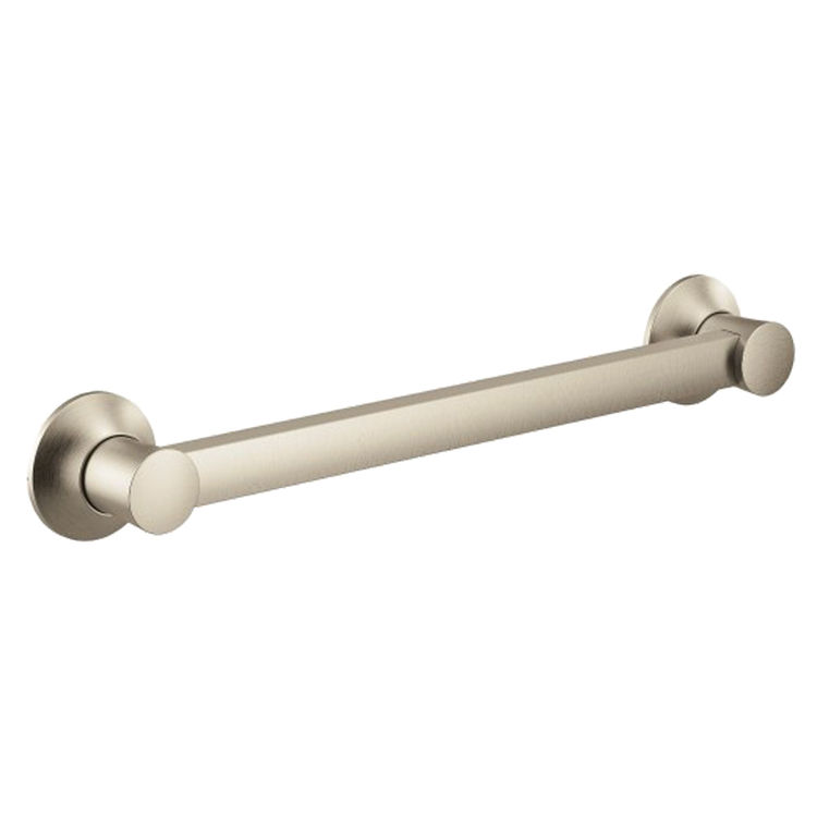 Moen YG0312BN CSI Flara 12" Grab Bar, Brushed Nickel