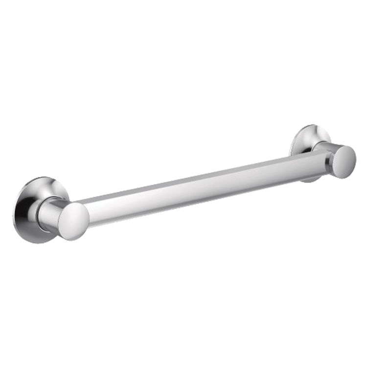 Moen Flara 36" Round Grab Bar, ADA-Compliant, SecureMount, Chrome - YG0336CH 