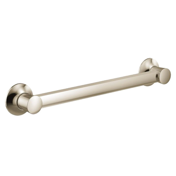 Moen Flara 36" Round Grab Bar, ADA-Compliant, SecureMount, Polished Nickel - YG0336NL 