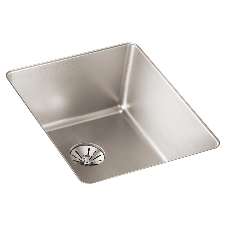 Elkay Lustertone Iconix Single Bowl Undermount Sink with Perfect Drain, Luminous Satin - ELUHH1316TPD 