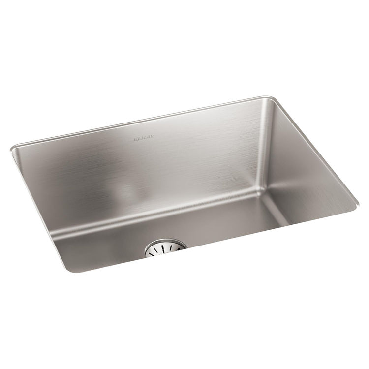 Elkay Lustertone Iconix Stainless Steel 23-1/2" x 18-1/4" x 9", Single Bowl Undermount Sink with Perfect Drain - ELUHH2115TPD