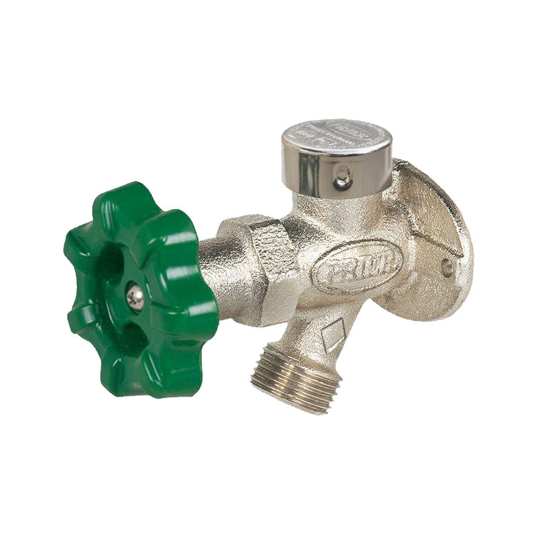 Prier CC Freezeless Wall Hydrant With Soft Grip Handle, 1/4-Inch Turn x 1/2-Inch Push-Fit - P-164GCC