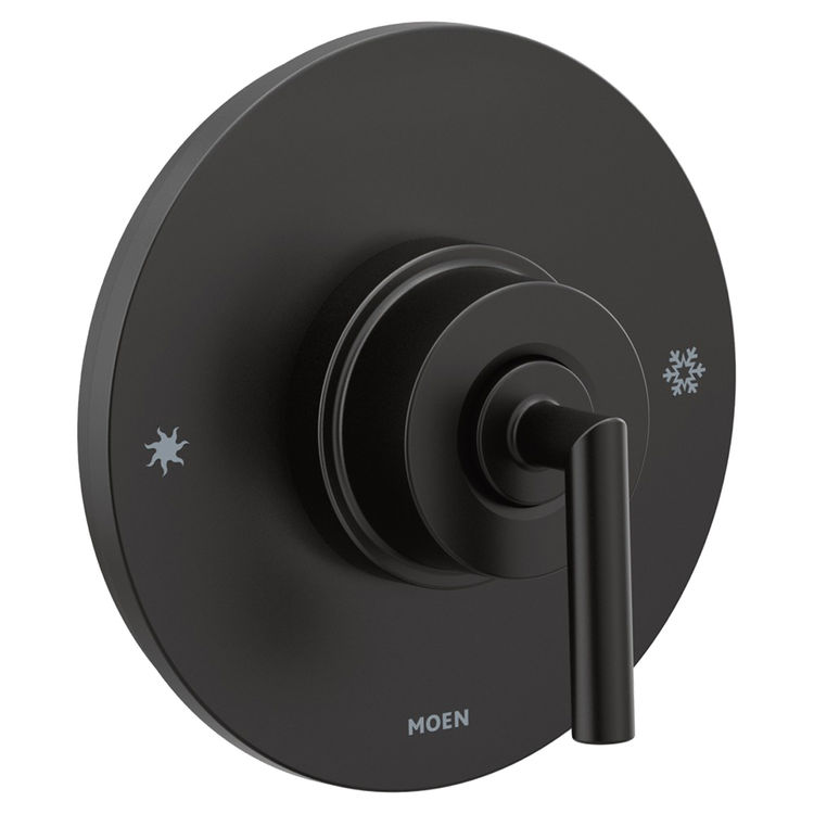 Moen Arris Posi-Temp Single-Handle Valve Trim, Lever Handle, Matte Black - TS22001BL