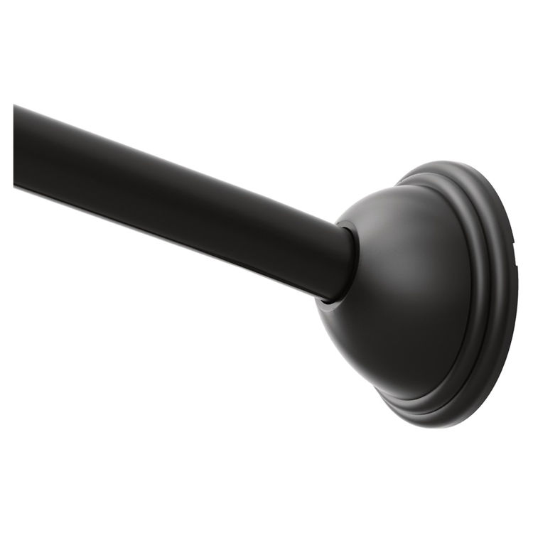 Moen CSR2160BL Adjustable Curved Shower Curtain Rod - Matte Black