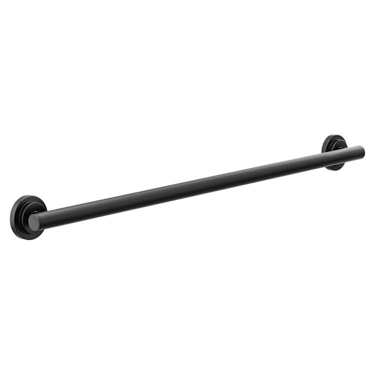 Moen Iso 36" Designer Round Grab Bar, ADA-Compliant, SecureMount, Matte Black - YG0736BL 