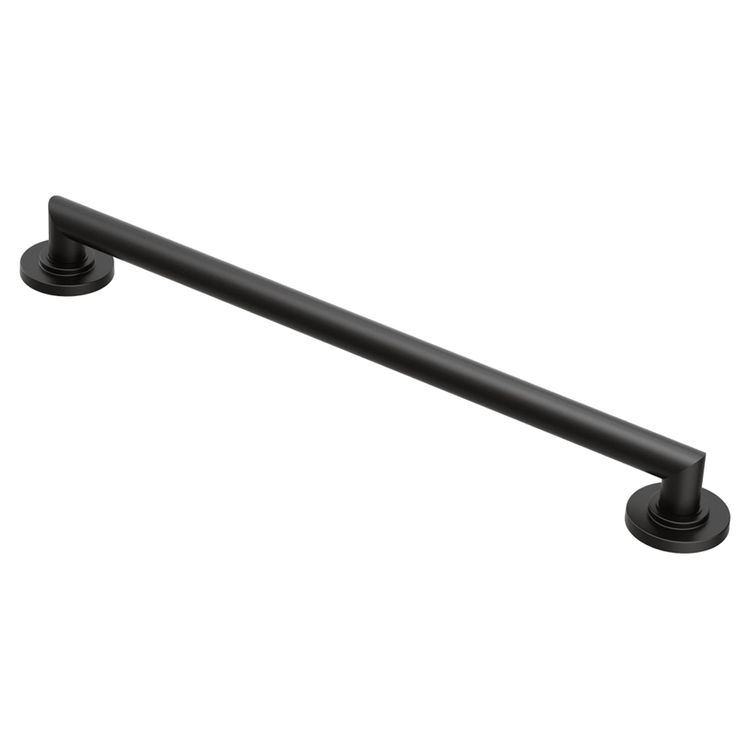 Moen Arris 24" Grab Bar, ADA-Compliant, SecureMount, Matte Black - YG0824BL 