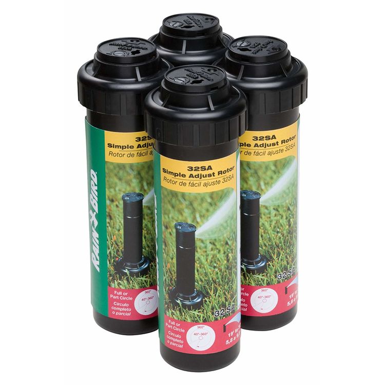 Rain Bird 3504P Y34000 4" 3500 Series Part/Full-Circle Rotor Pop-Up Sprinklers, 4 Pack