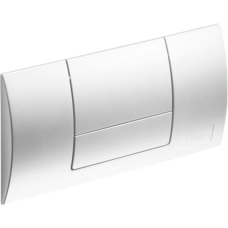 Viega 54660 Visign Standard 1 Push Plate for In-Wall Tank - Alpine White