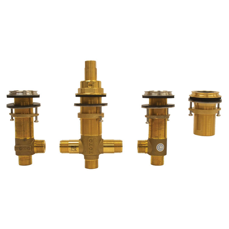 TOTO Four-Hole Roman Tub Filler Rough-In Valve, Polished Nickel - TBN02203U#PN