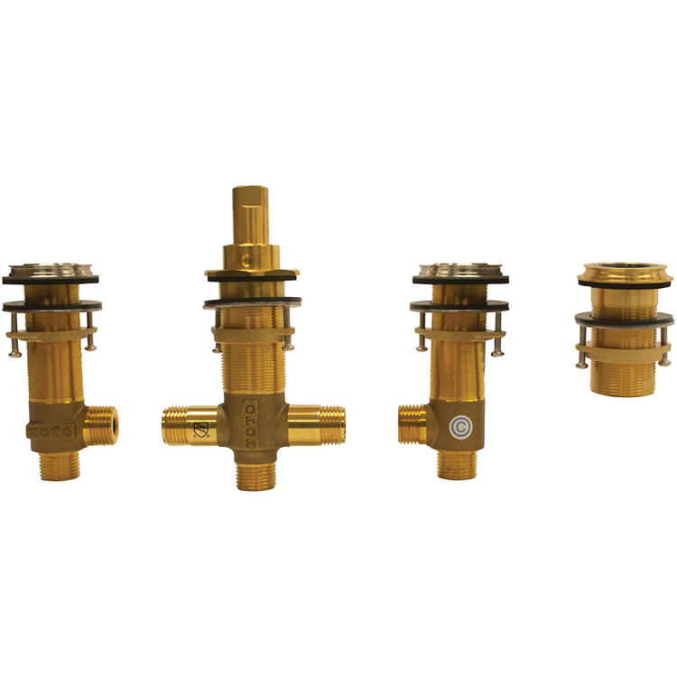 TOTO Four-Hole Roman Tub Filler Rough-In Valve, Polished Nickel - TBN02204U#PN
