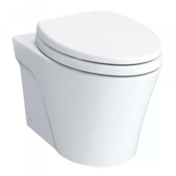 TOTO AP Wall-Hung Dual-Flush Toilet, 1.28 GPF & 0.9 GPF with DUOFIT In-Wall Tank Unit, CWT426CMFG#MSt - Cotton White