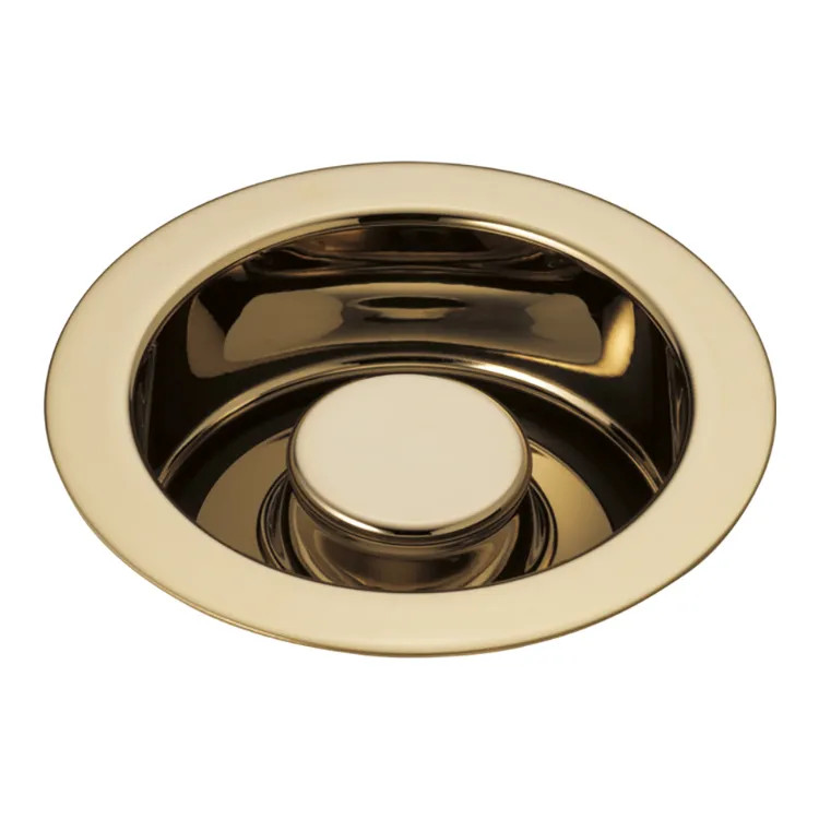 Brizo 4-1/2" Kitchen Disposal and Flange Stopper, Brilliance Polished Gold - 69070-PG