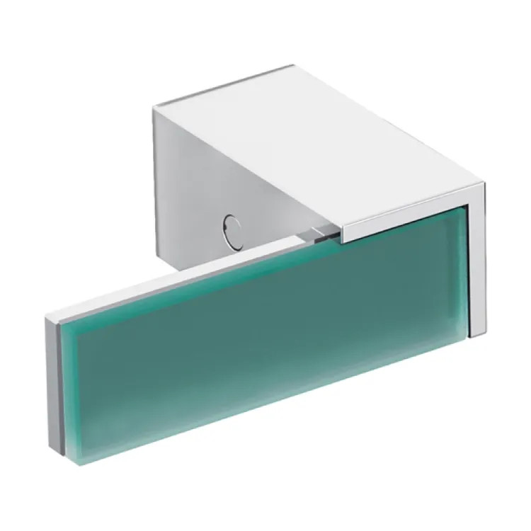Brizo 3" Metal Handle Kit with Green Glass Lever for Siderna Wall Mount Tub Filler, ADA, Polished Chrome - HL70481-PC