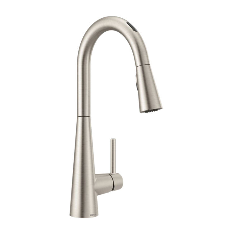 Moen Sleek Smart Single Handle High Arc Pull-Down Kitchen Faucet, Spot Resist Stainless - 7864EVSRS