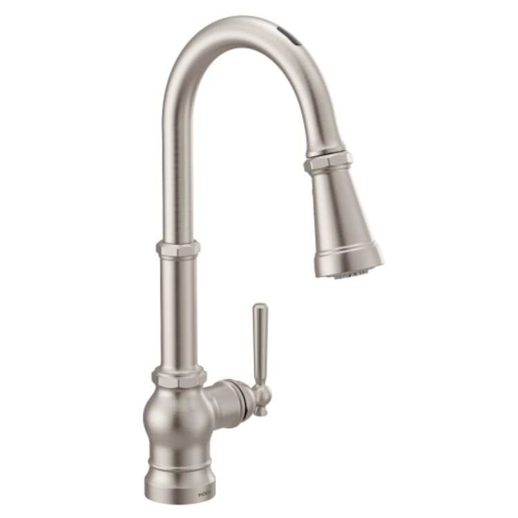Moen Paterson Smart Single-Handle Pull-Down Kitchen Faucet, Stainless - S72003EVSRS