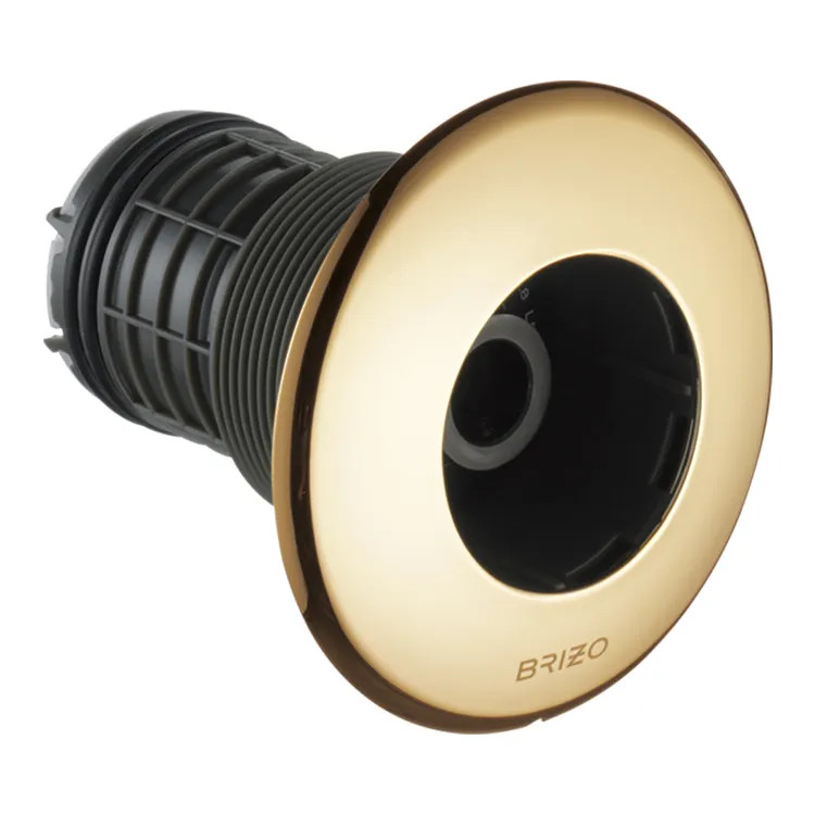 Brizo Essential Shower Series Hydrachoice Max Round Body Spray Trim, Brilliance Polished Gold, 1.5 GPM - T84613-PG
