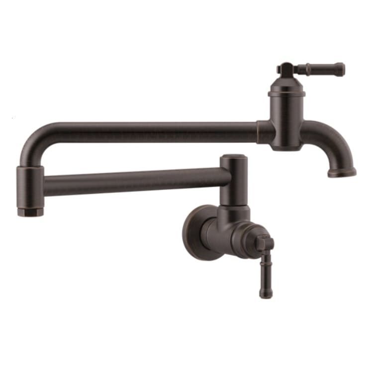 Delta Broderick Wall-Mount Pot Filler Faucet, Venetian Bronze - 1190LFL-RB