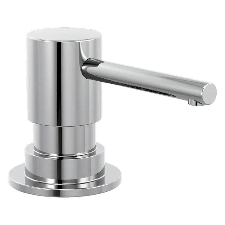 Delta Trinsic 13oz Soap and Lotion Dispenser, Metal, Round, Counter-Mount, Chrome - RP100734