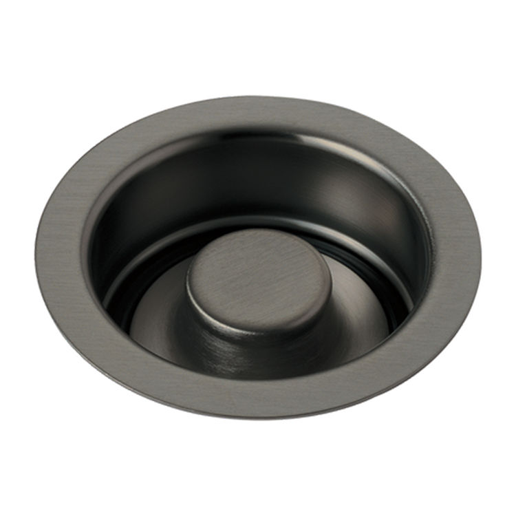 Delta Black Stainless Kitchen Disposal Flange and Stopper, Brass - 72030-KS