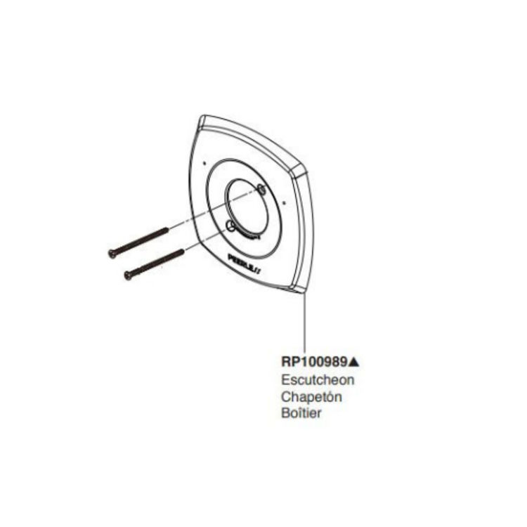 Peerless Parkwood Chrome Escutcheon - RP100989