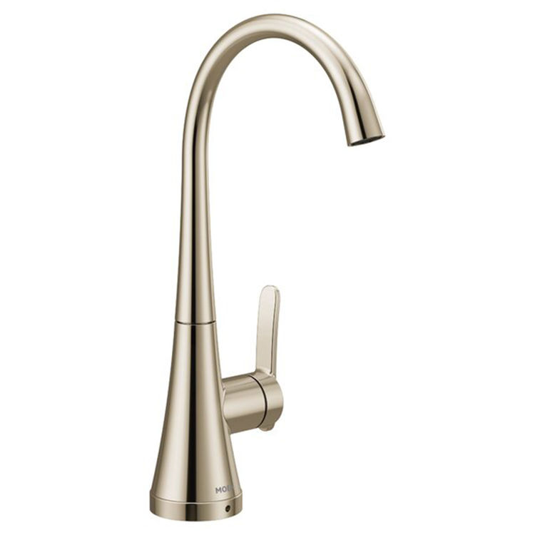 Moen Sinema One-Handle High Arc Beverage Faucet, Polished Nickel - S5535NL