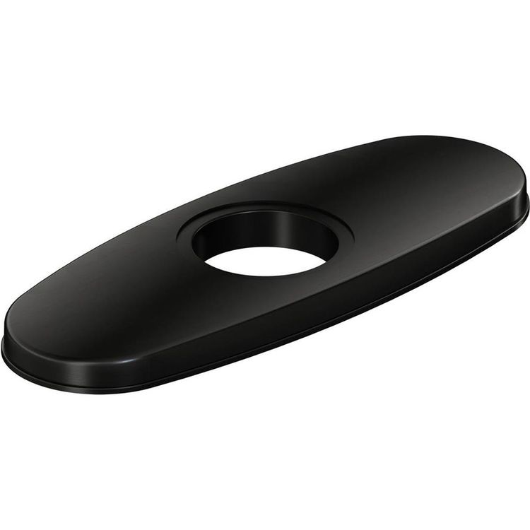 Elkay LK135BK 3-Hole Bar Faucet Deck Plate, Black Stainless