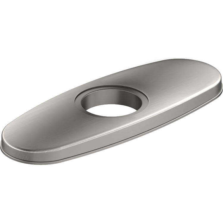 Elkay LK135LS 3-Hole Bar Faucet Deck Plate, Lustrous Steel