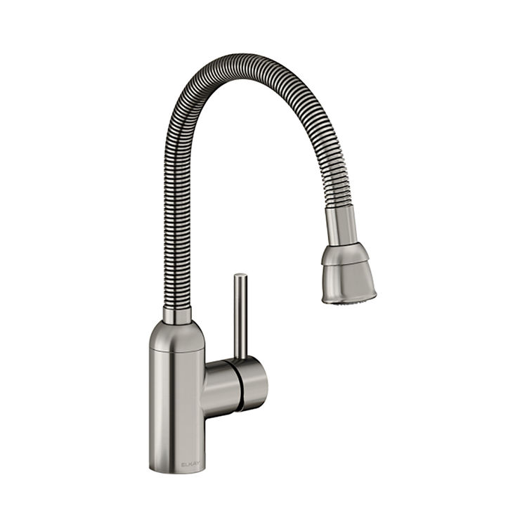 Elkay LK2500LS Pursuit Laundry/Utility Faucet w/ Flexible Spout Forward Only, Lever Handle, Lustrous Steel