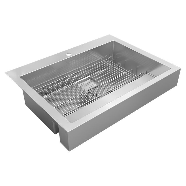 Elkay ELDSSF36279DBG 36" x 28" Apron Sink Single Bowl, ADA, Stainless - Polished Satin