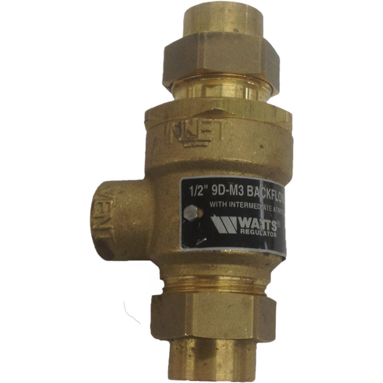 Watts 0061935 1/2" F9D-M3 DCV Backflow Preventer