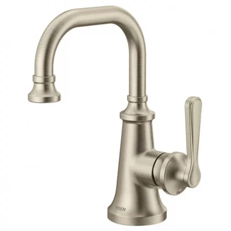 Moen Colinet Single-Handle Bathroom Faucet with Metal Pop-Up, 1.2 GPM, Lever Handle, Brushed Nickel - S44101BN