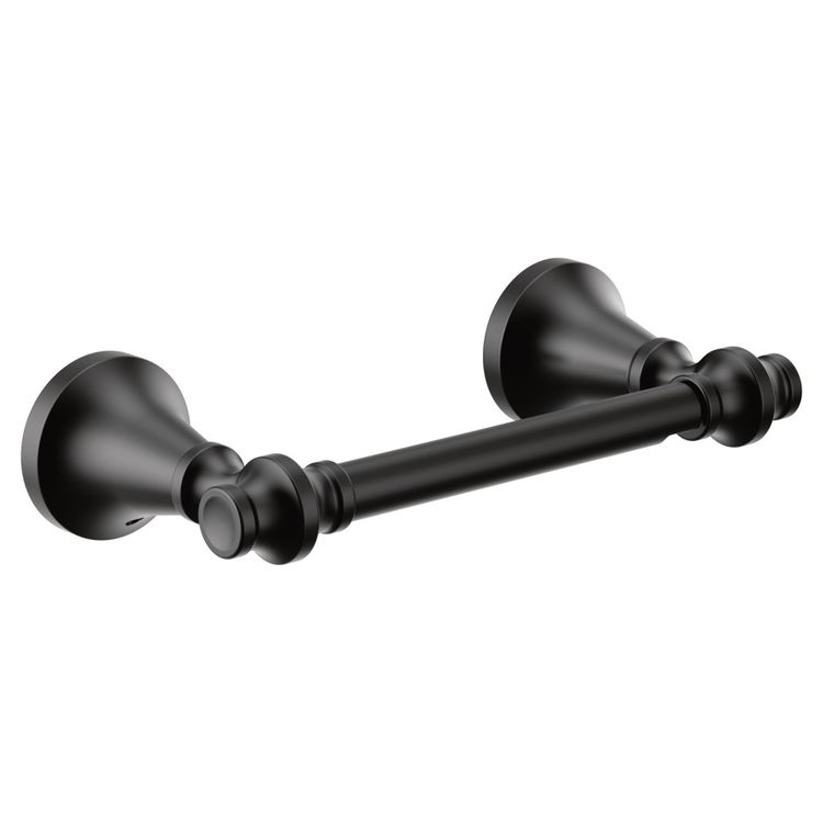 Moen Colinet Pivoting Toilet Paper Holder, Matte Black - YB0508BL