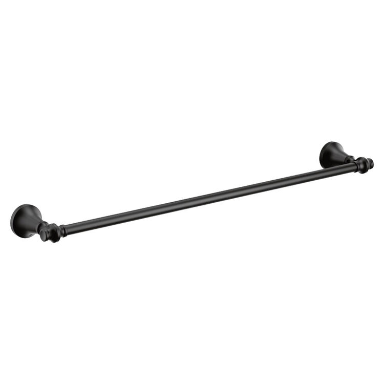 Moen Colinet 24" Towel Bar, Matte Black - YB0524BL