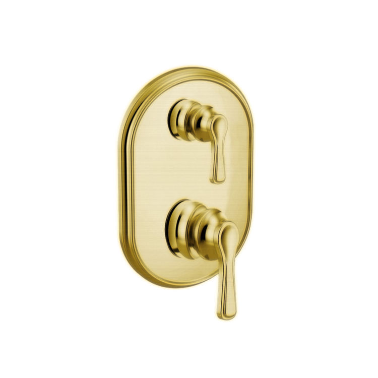 Moen Colinet M-CORE 3-Series Valve Trim w/ Transfer, Lever Handles, Brushed Gold - UTS9211BG