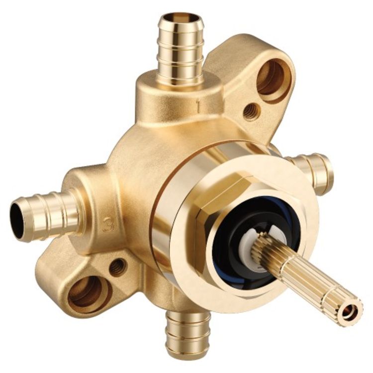 Moen U361X M-CORE 3/6-Function Shower Transfer Rough-In Valve, 1/2" PEX