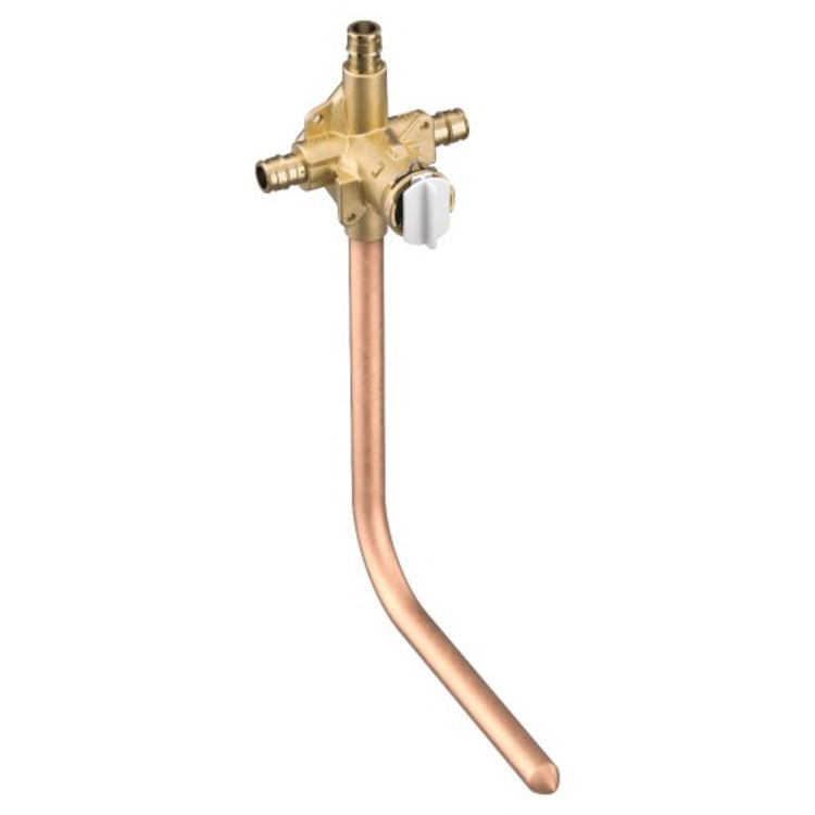 Moen FP62365PF M-Pact Posi-Temp Tub/Shower Rough-In Valve, 1/2" CPEX w/ CC Tub Drop, Pressure-Balancing, Flush Plug
