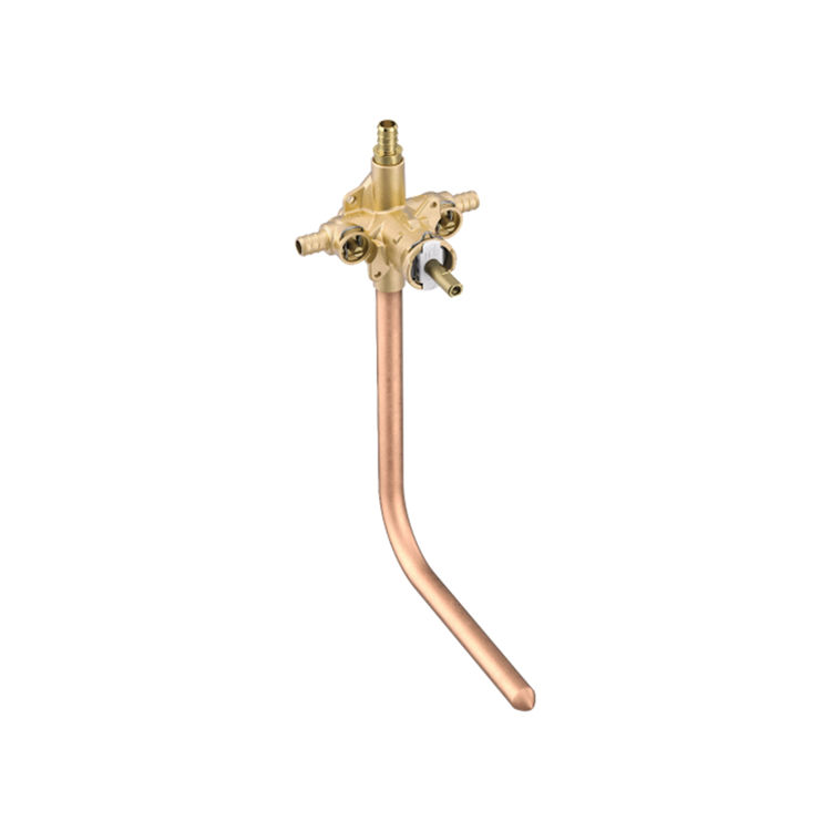 Moen 62360PF M-Pact Posi-Temp Tub/Shower Rough-In Valve w/ Stops, 1/2" Crimp Ring PEX w/  CC Tub Drop, Pressure-Balancing