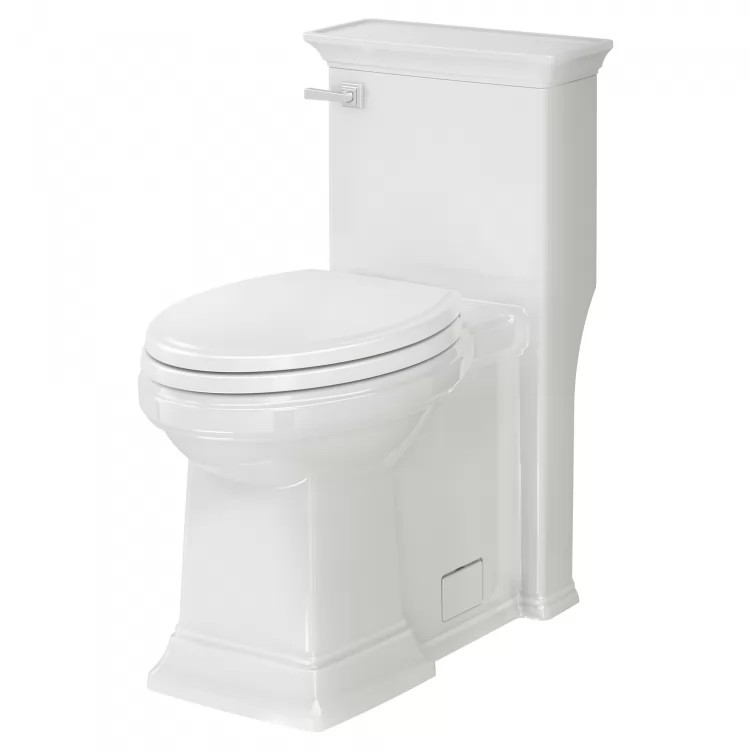 American Standard Town Square S One-Piece Toilet w/ Seat, Elongated, Right Height, Left Hand, 1.28 GPF, White - 2851A104.020